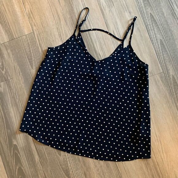 Navy polka dot size 6 cami - Picture 1 of 7